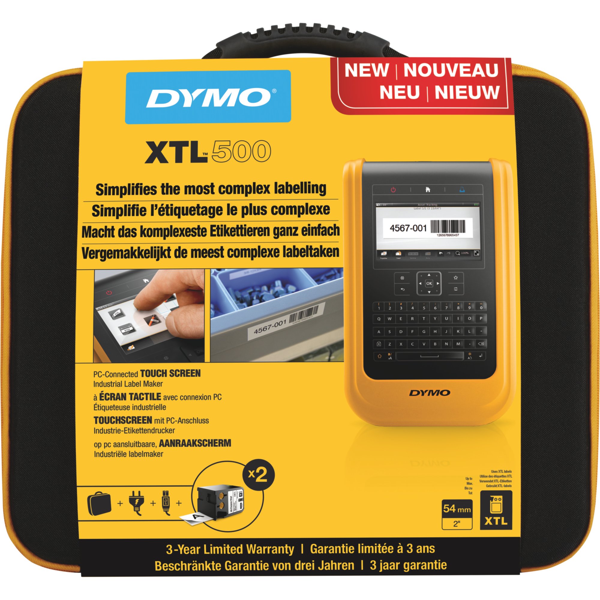 DYMO XTL™ 500 Industrial Label Maker Kit | Dymo UK